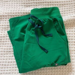 Figs Green Women's high waisted yola small petite